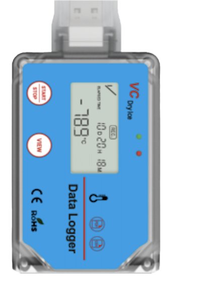 TempSir-VC Dry Ice Data Logger